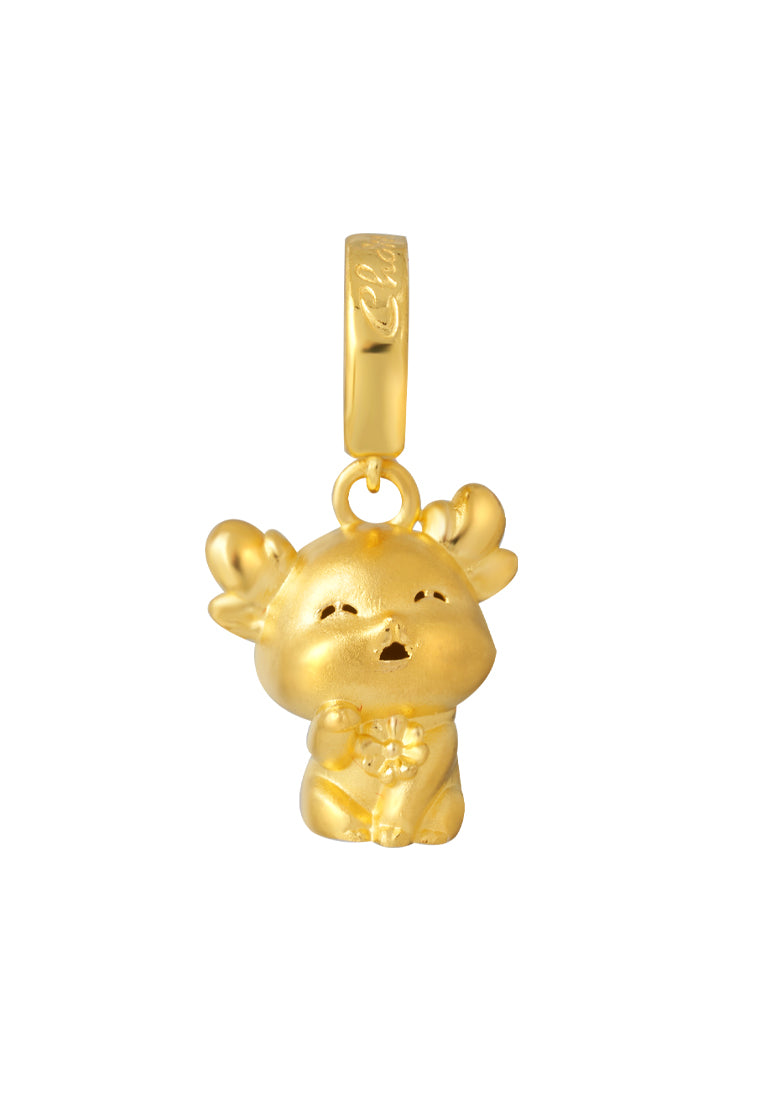 TOMEI Innocent Deer Charm, Yellow Gold 916