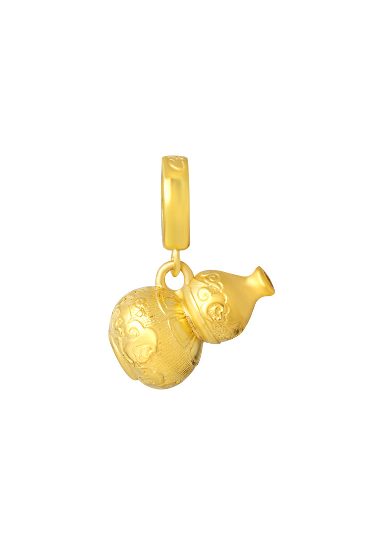TOMEI Lucky Gourd Charm, Yellow Gold 916