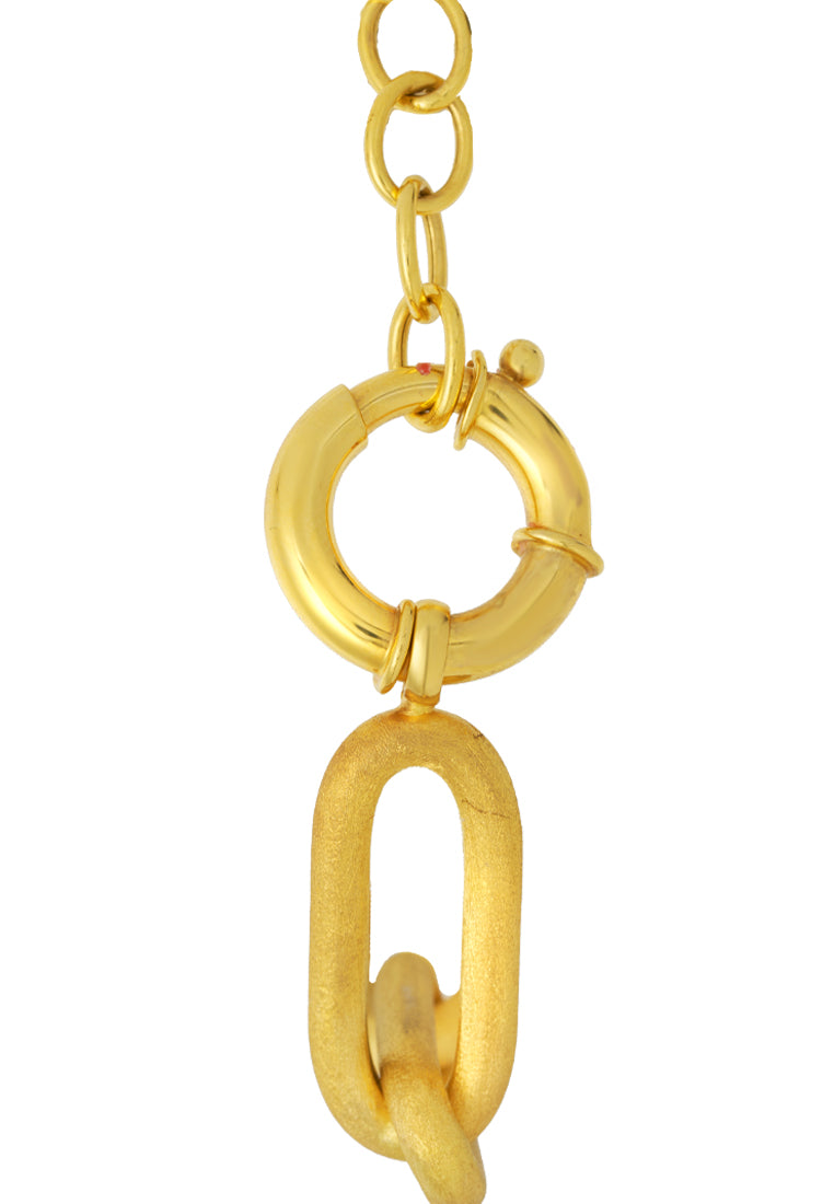 TOMEI Lusso Italia Bold Sinki Bracelet, Yellow Gold 916
