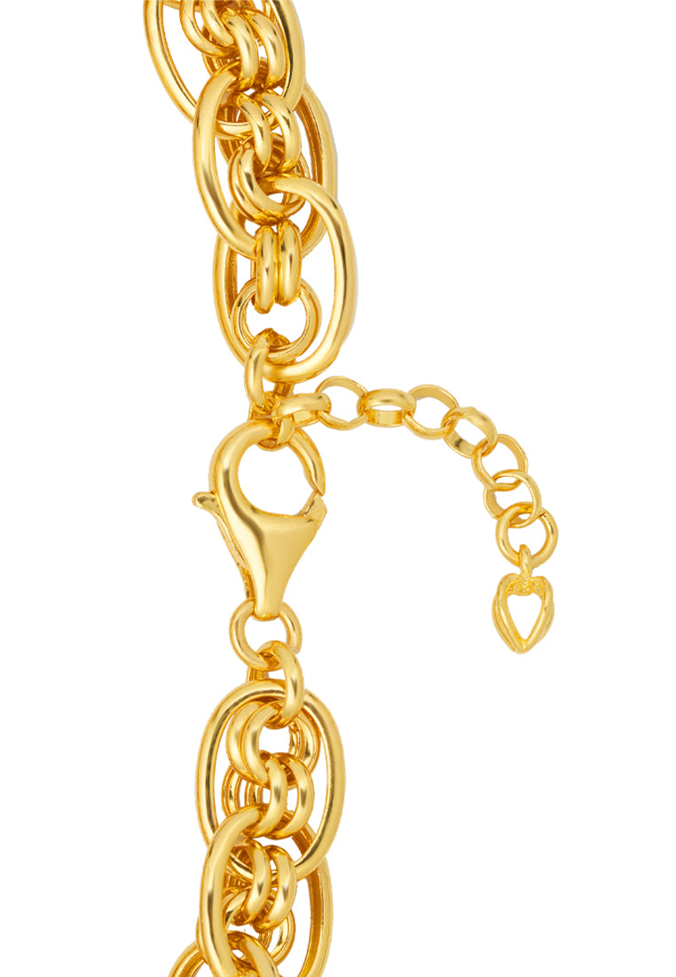 TOMEI Sensational Chain Bracelet, Yellow Gold 916