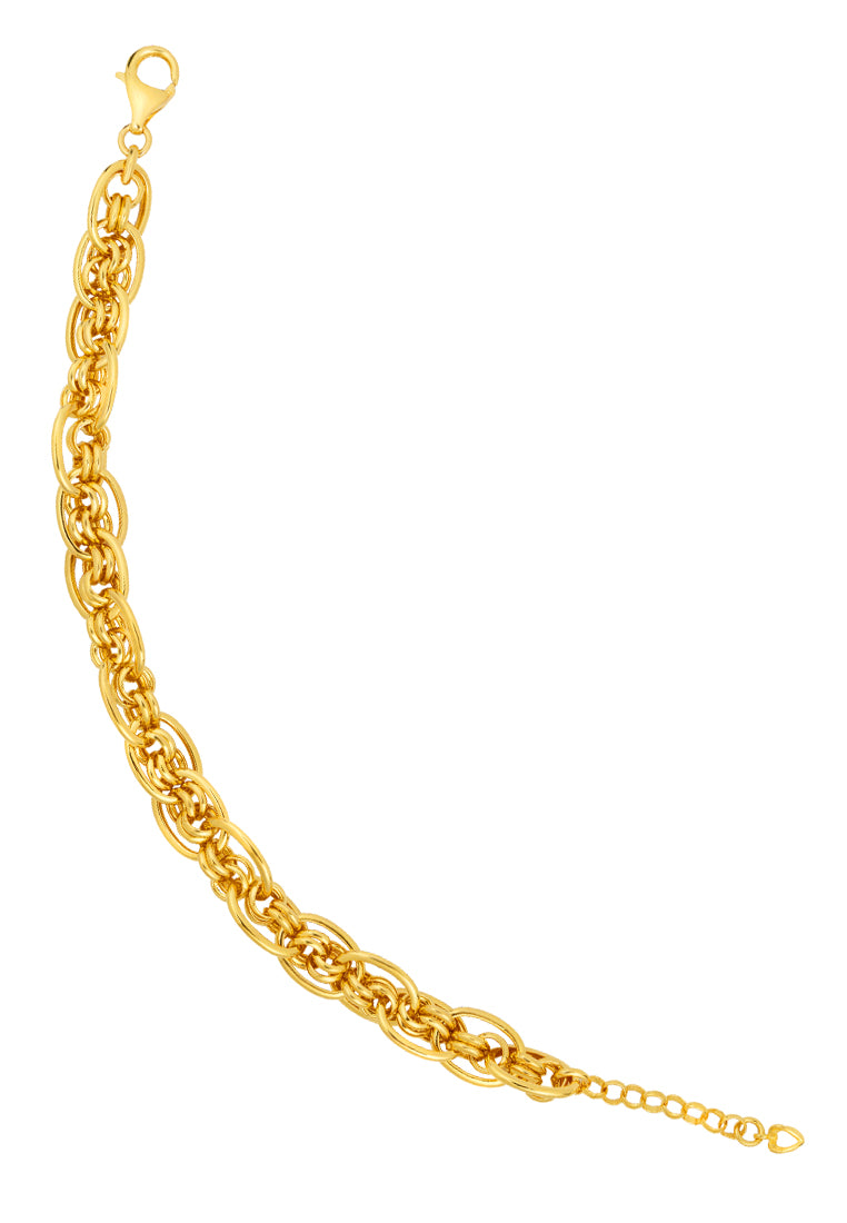 TOMEI Sensational Chain Bracelet, Yellow Gold 916