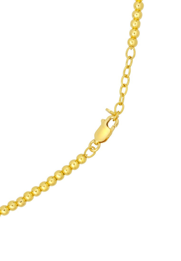 TOMEI Glowing Ball Necklace, Yellow Gold 916
