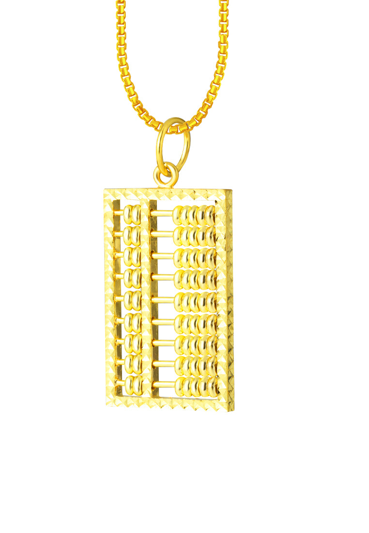 TOMEI Abacus Pendant, Yellow Gold 916