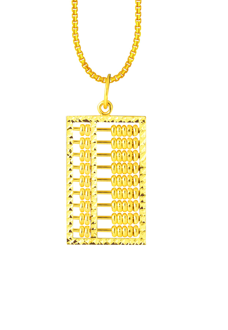 TOMEI Abacus Pendant, Yellow Gold 916