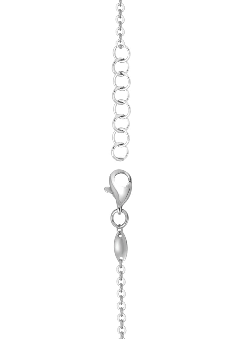 TOMEI Plain Gold Bracelet,White Gold 585