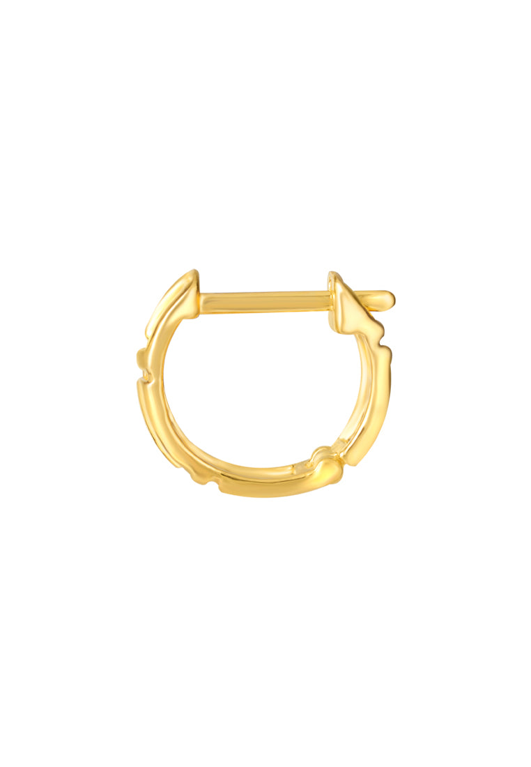 TOMEI Hoop Earrings, Yellow Gold 916