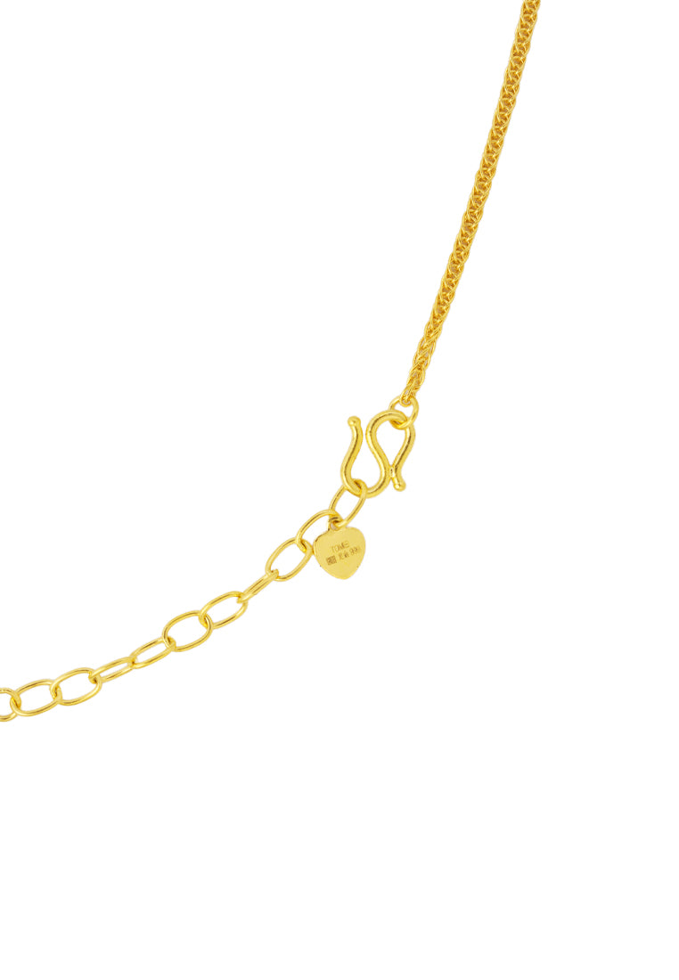 TOMEI x Xifu Flower Necklace, Yellow Gold 999