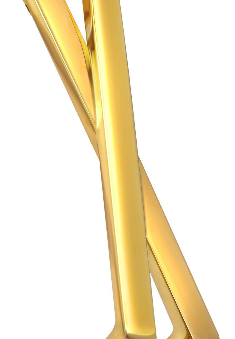 TOMEI Anastasia X-Cross Bangle, Yellow Gold 916
