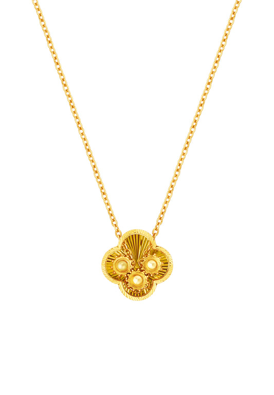 TOMEI Happiness Gear Necklace, Yellow Gold 916
