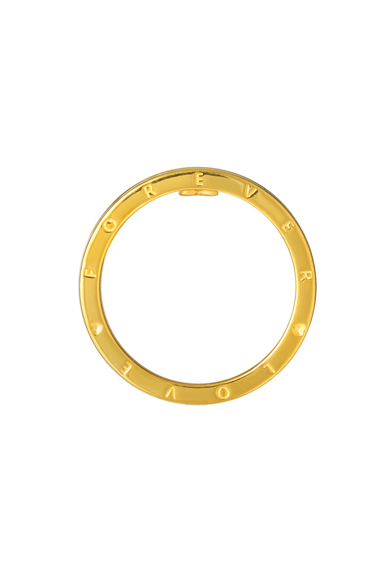 TOMEI True Love Couple Ring, Yellow Gold 916