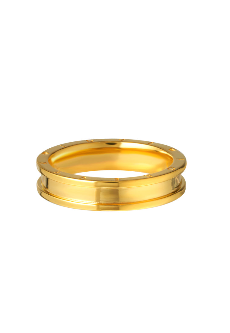 TOMEI True Love Couple Ring, Yellow Gold 916