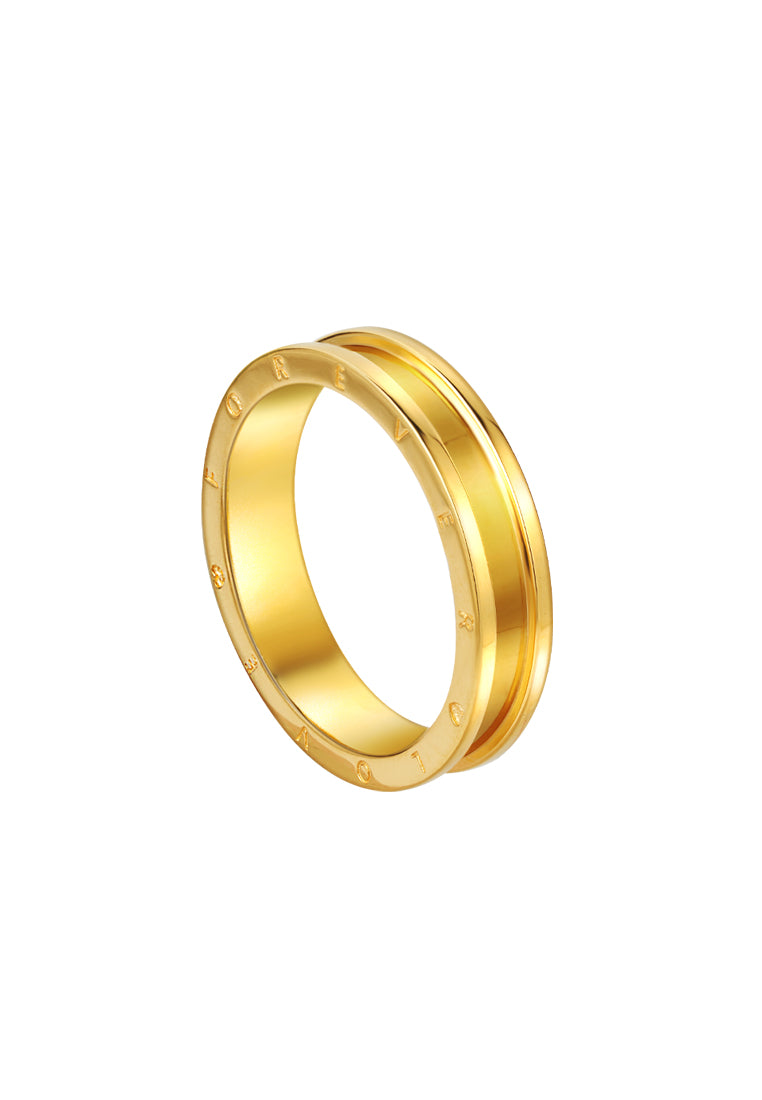 TOMEI True Love Couple Ring, Yellow Gold 916