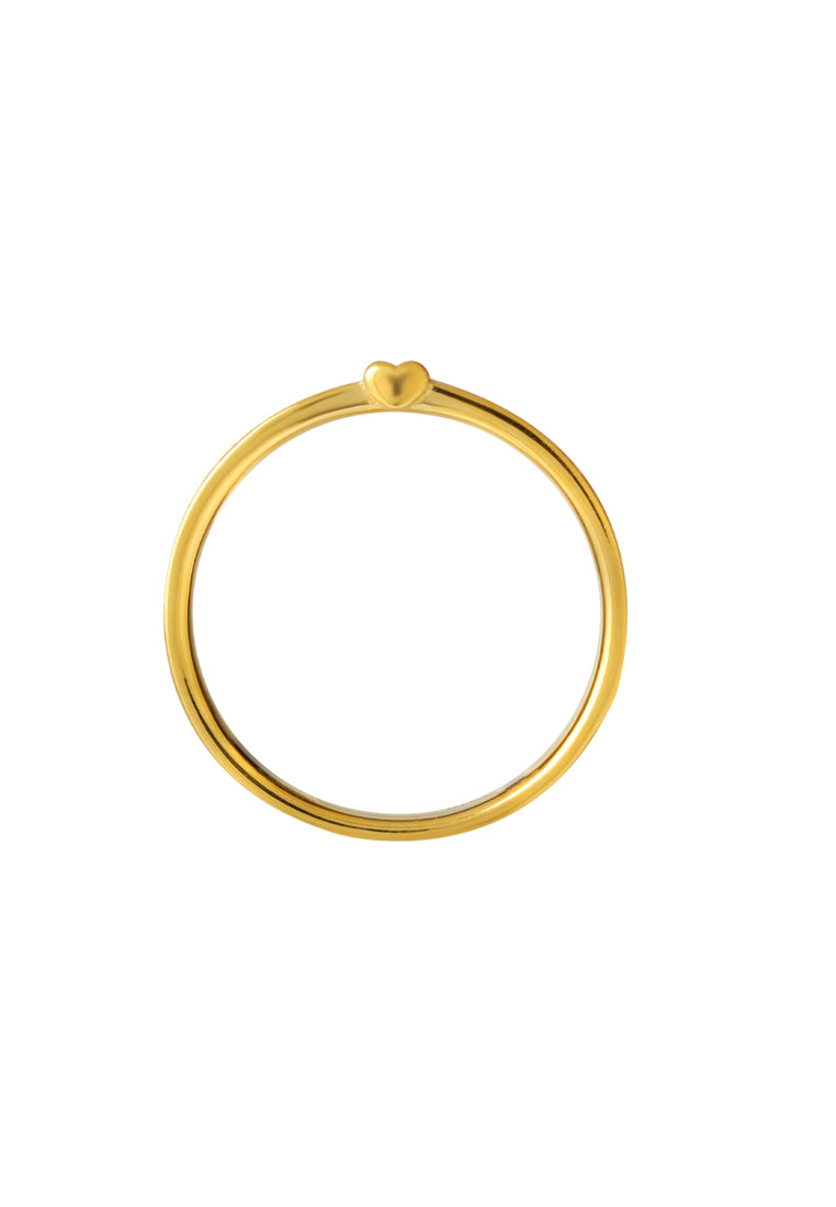 TOMEI Cherish Love Couple Ring, Yellow Gold 916