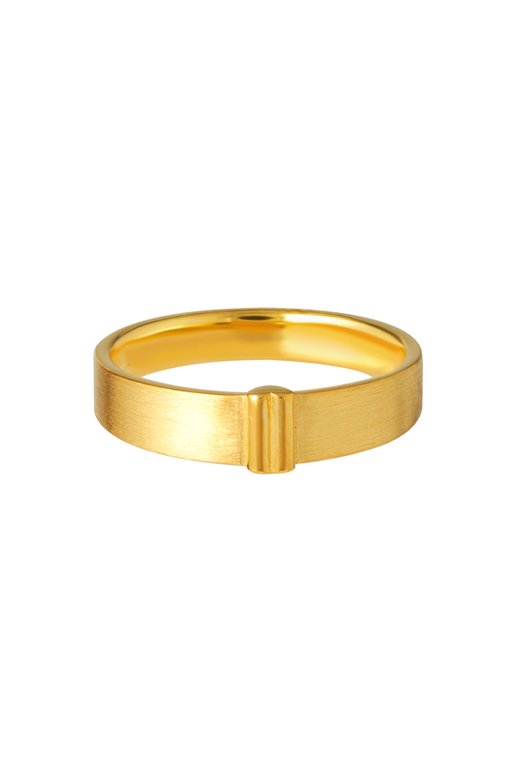 TOMEI Cherish Love Couple Ring, Yellow Gold 916