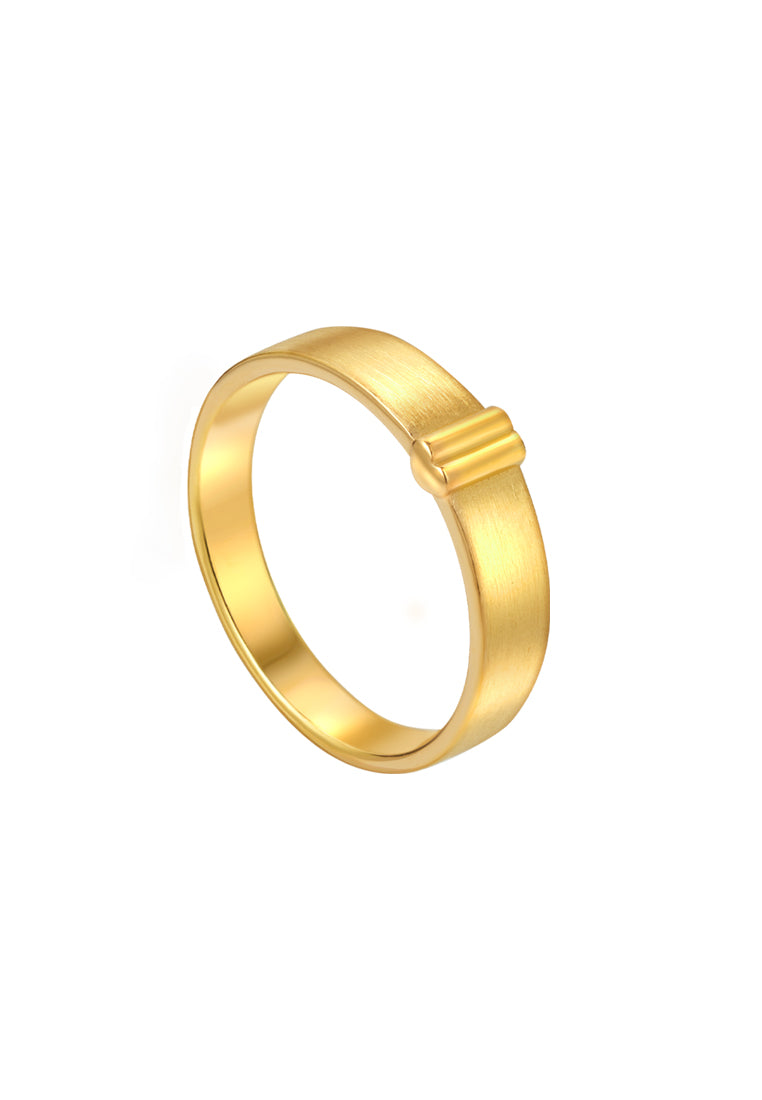 TOMEI Cherish Love Couple Ring, Yellow Gold 916