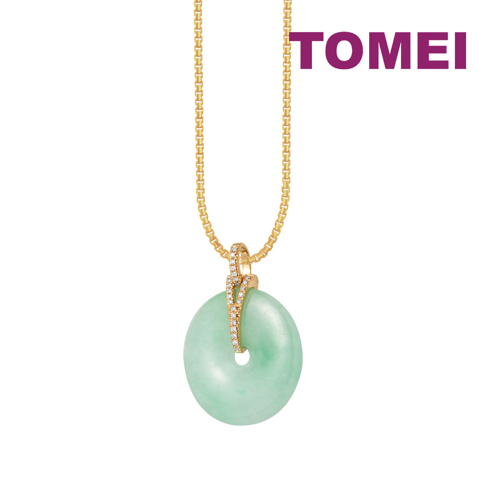 TOMEI Jade Of Completeness Pendant, Yellow Gold 750