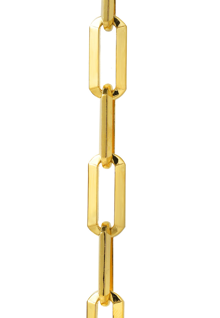 TOMEI Heavy Linked Chain Bracelet, Yellow Gold 916
