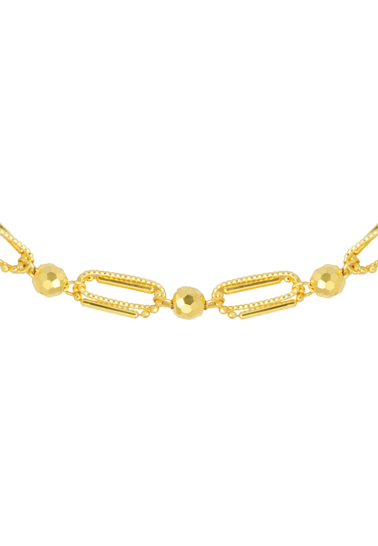 TOMEI Lusso Italia Beads and Clips Necklace, Yellow Gold 916