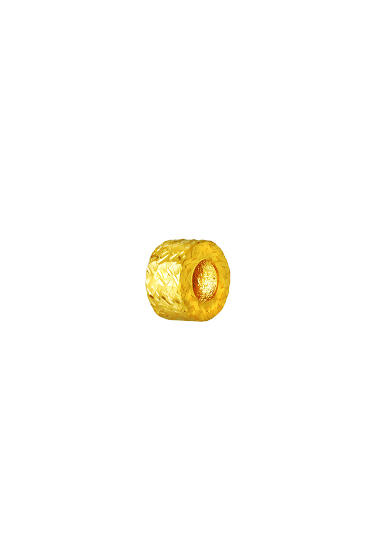 TOMEI Circle Charm, Yellow Gold 916