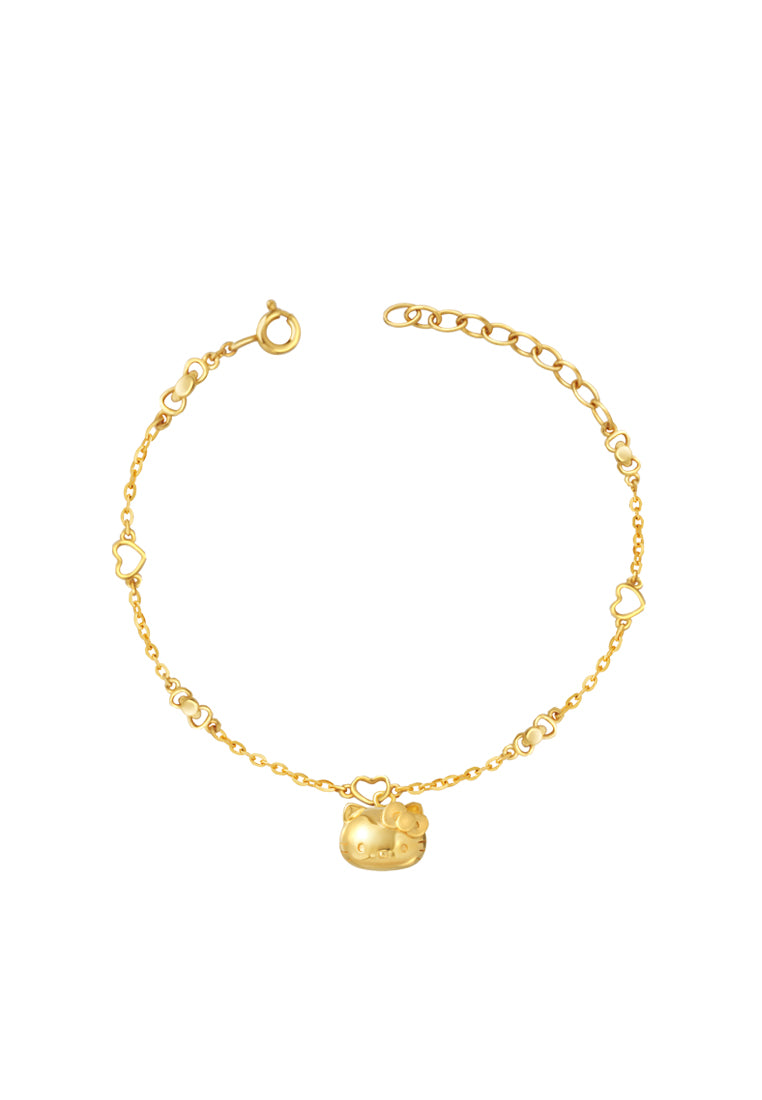 TOMEI X Sanrio Hello Kitty Bracelet, Yellow Gold 916