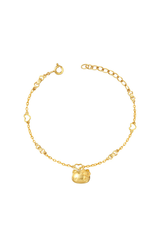 TOMEI X Sanrio Hello Kitty Bracelet, Yellow Gold 916