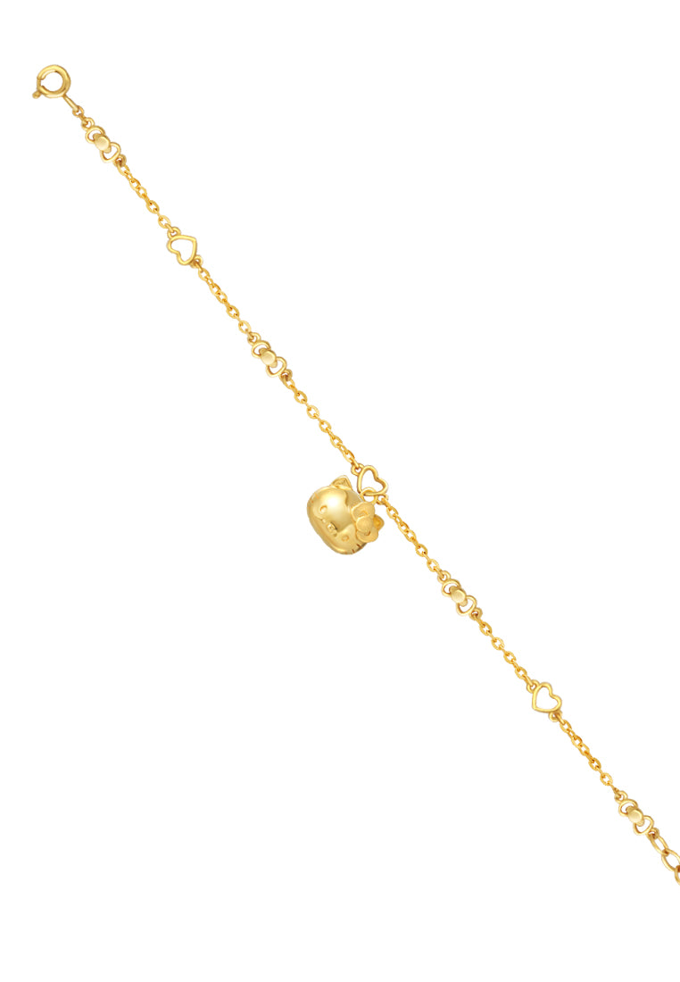 TOMEI X Sanrio Hello Kitty Bracelet, Yellow Gold 916