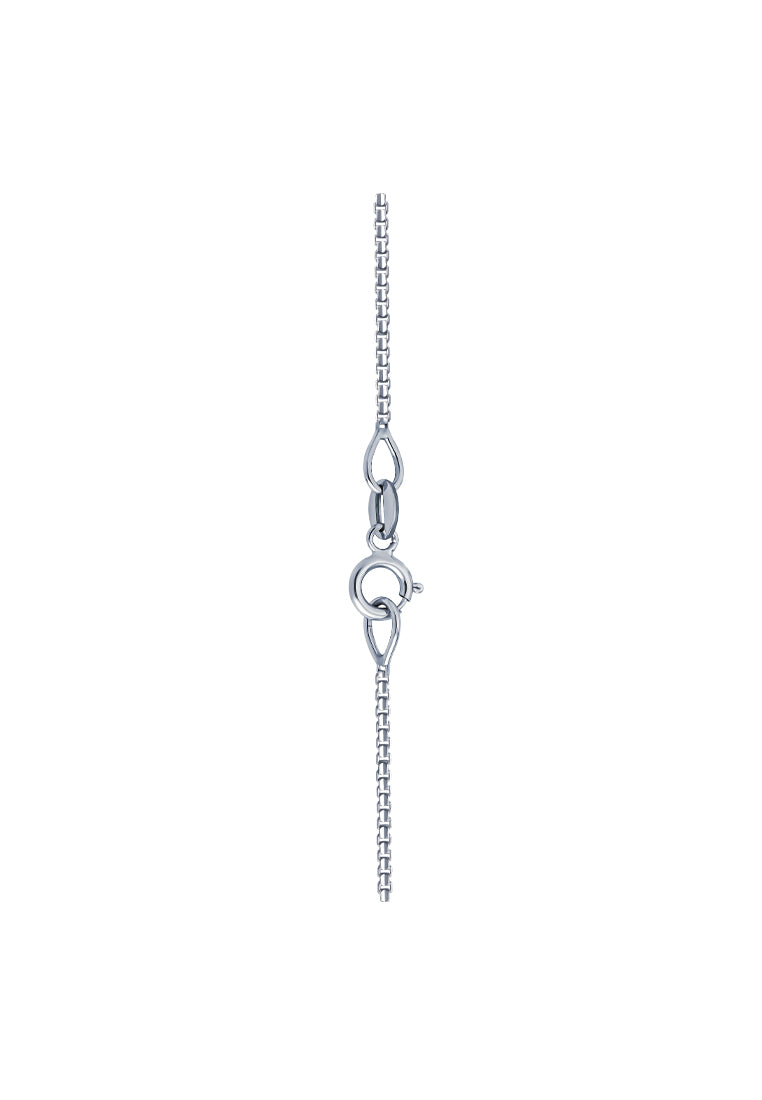 TOMEI Diamond Pendant Set, White Gold 375