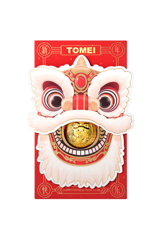 TOMEI 2025 Red Packet Snake Gold Wafer 0.2G, Yellow Gold 9999