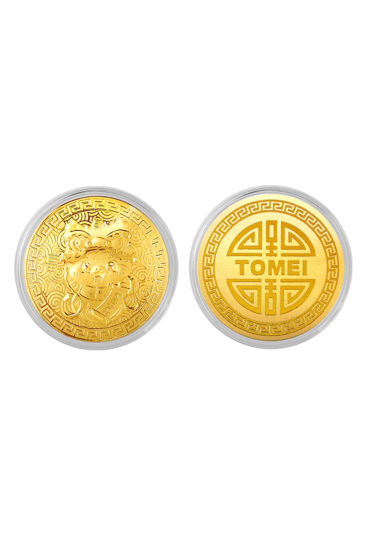 TOMEI 2025 Red Packet Snake Gold Wafer 0.2G, Yellow Gold 9999