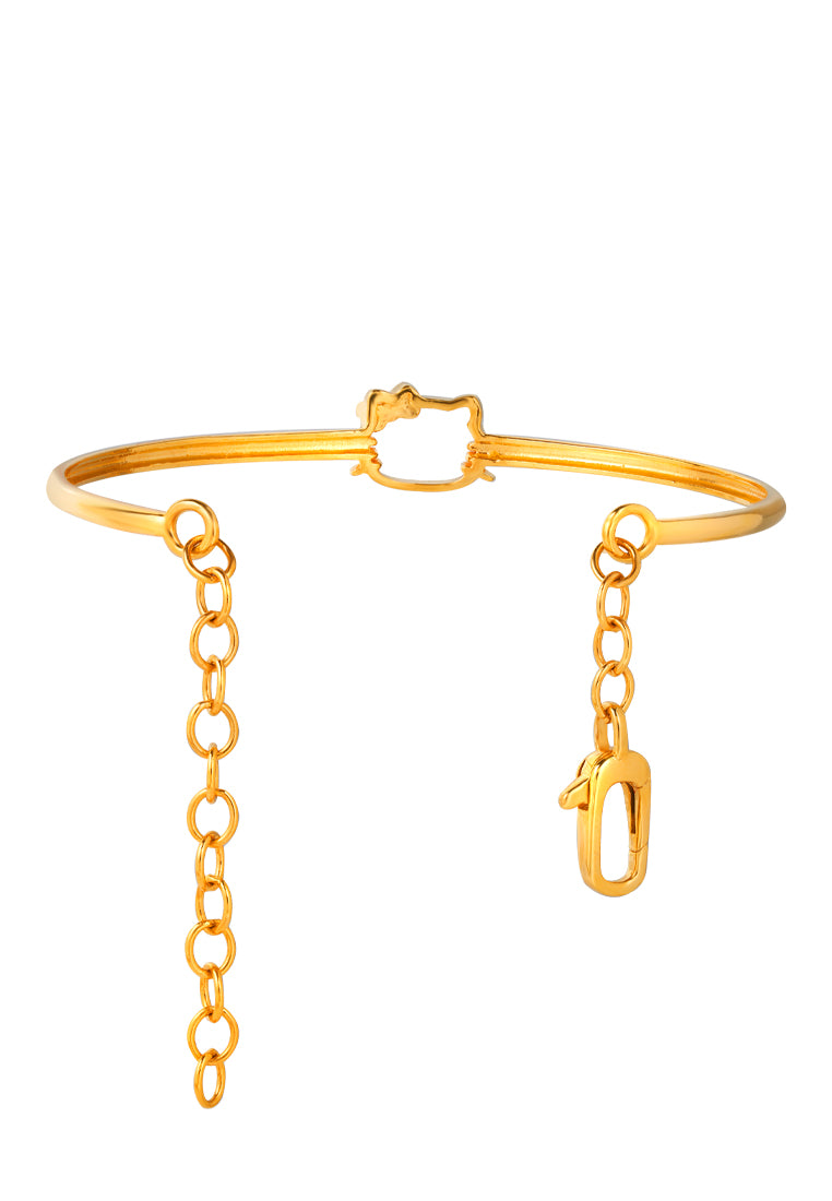 TOMEI x Hello Kitty Bangle, Yellow Gold 916