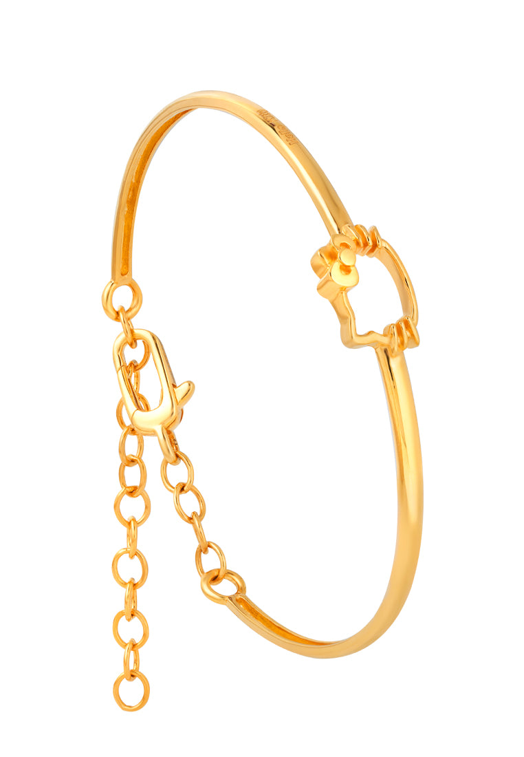 TOMEI x Hello Kitty Bangle, Yellow Gold 916