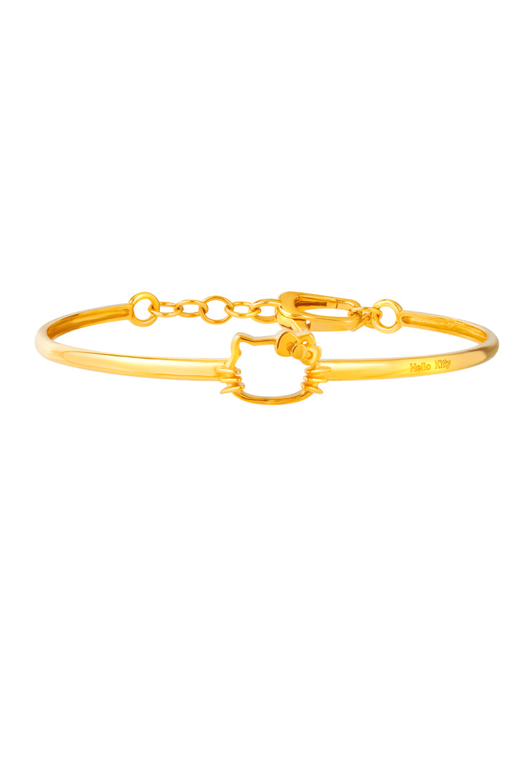 TOMEI x Hello Kitty Bangle, Yellow Gold 916