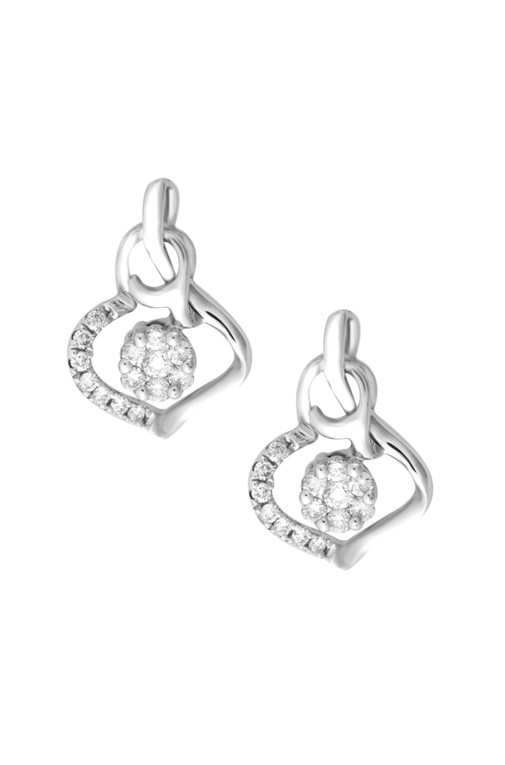 TOMEI Earrings in Bedazzling Verve Diamond White Gold 375