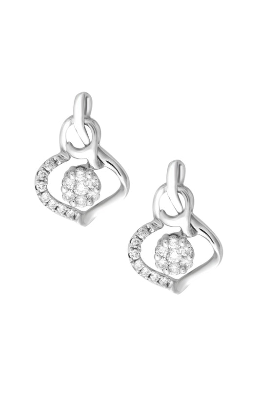 TOMEI Earrings in Bedazzling Verve Diamond White Gold 375