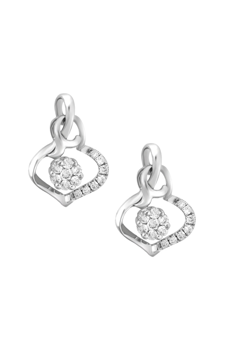 TOMEI Earrings in Bedazzling Verve Diamond White Gold 375