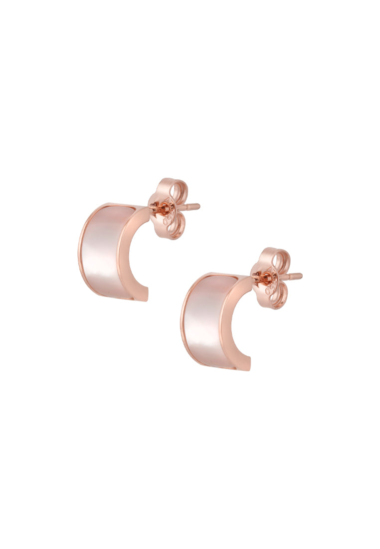 TOMEI Rouge Collection Enchanting Earrings, Rose Gold 750