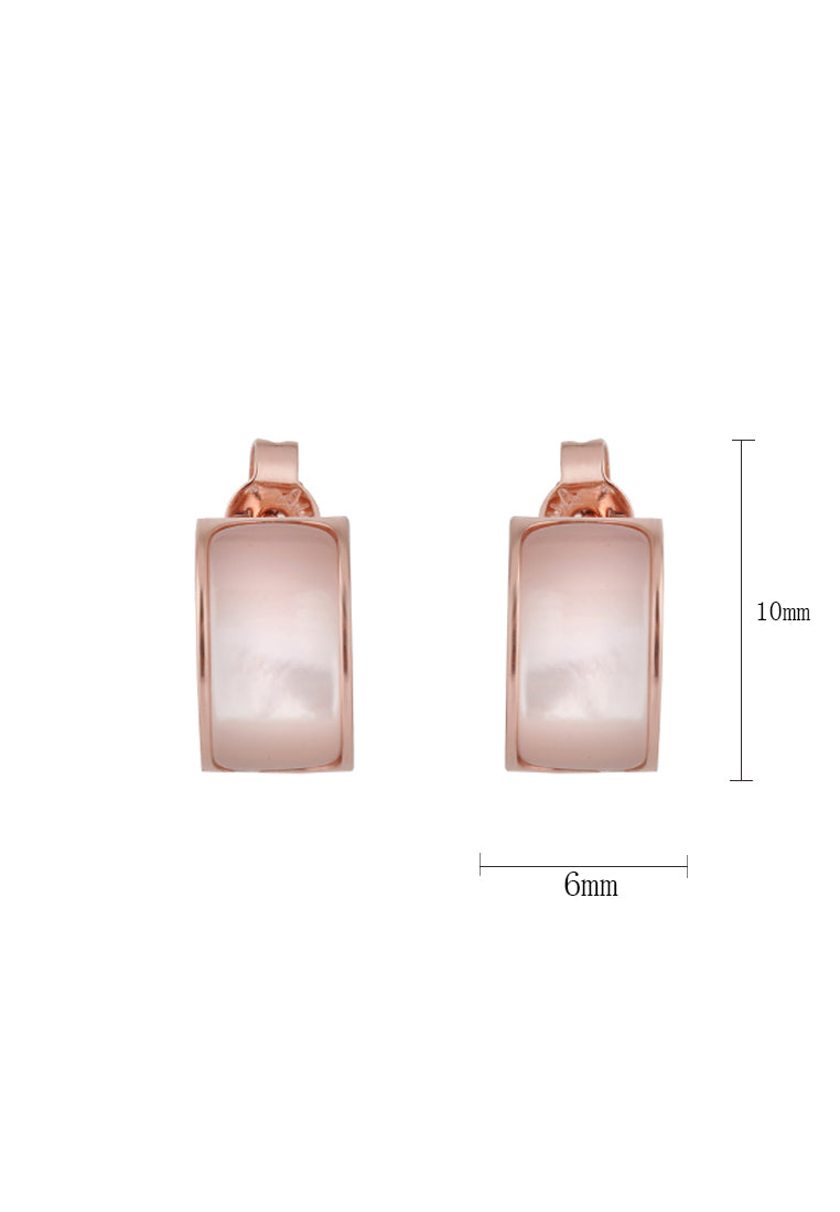 TOMEI Rouge Collection Enchanting Earrings, Rose Gold 750