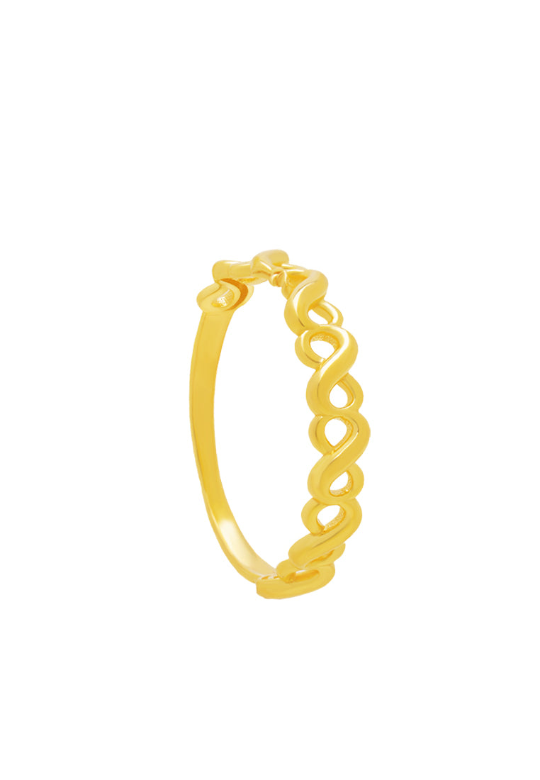 TOMEI Infinity Ring, Yellow Gold 916