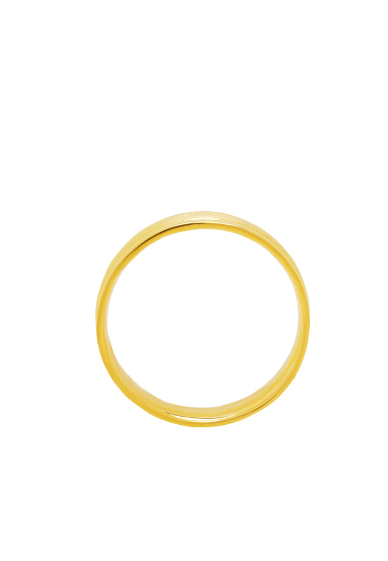 TOMEI Solace Fit Ring, Yellow Gold 916