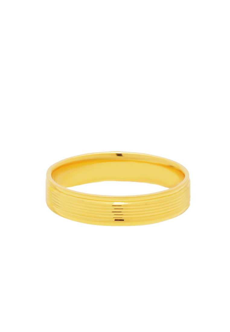 TOMEI Solace Fit Ring, Yellow Gold 916