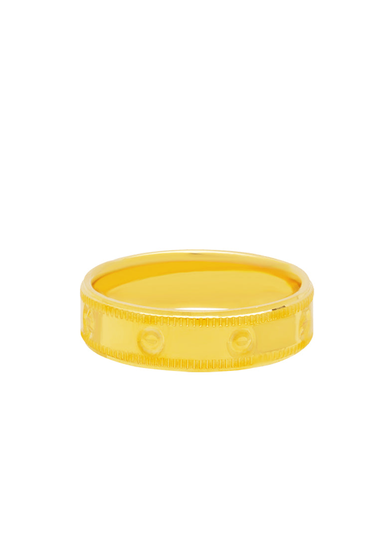 TOMEI Lucid Fit Ring, Yellow Gold 916