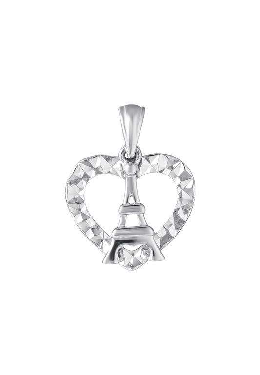 TOMEI Enchanted Love Pendant, White Gold 585