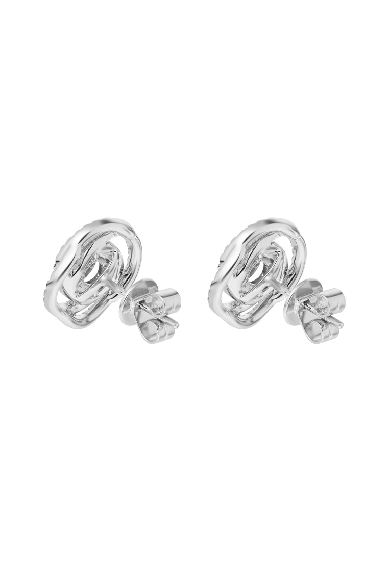 TOMEI Noeud Earrings, White Gold 750 (E1895)