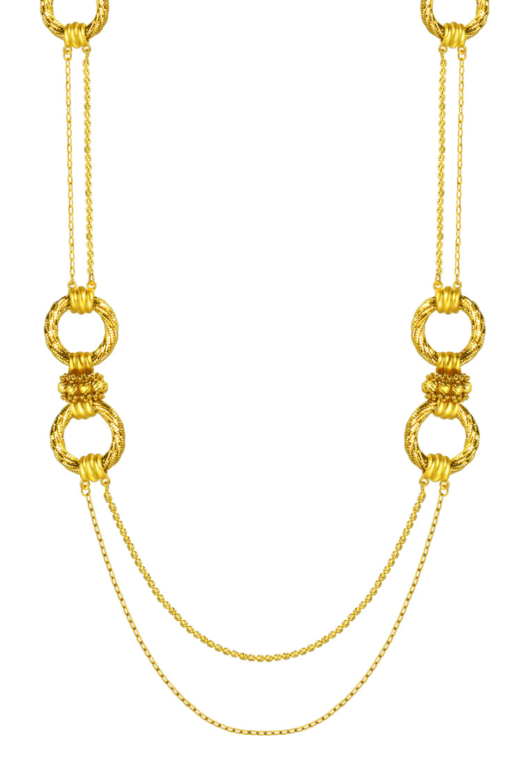 TOMEI Lusso Italia Long Necklace, Yellow Gold 916