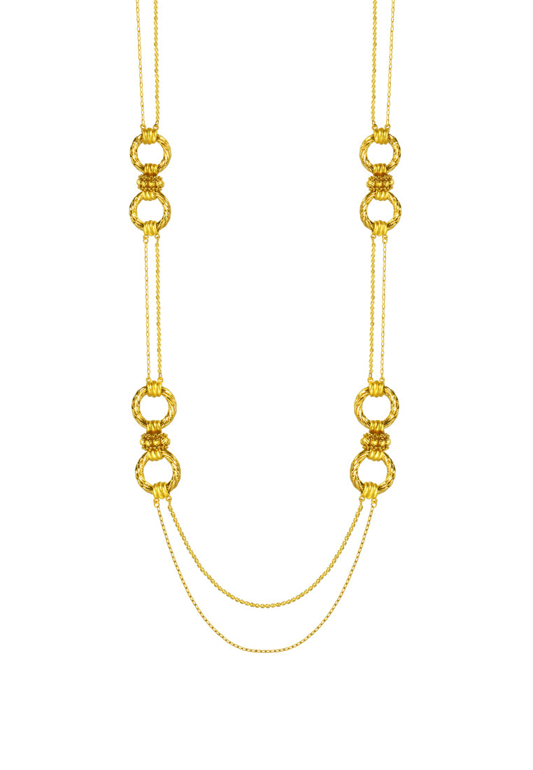 TOMEI Lusso Italia Long Necklace, Yellow Gold 916