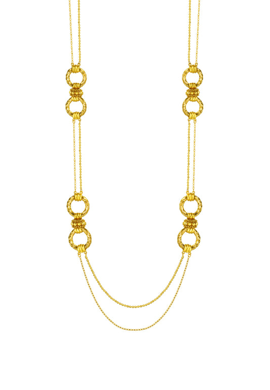 TOMEI Lusso Italia Long Necklace, Yellow Gold 916