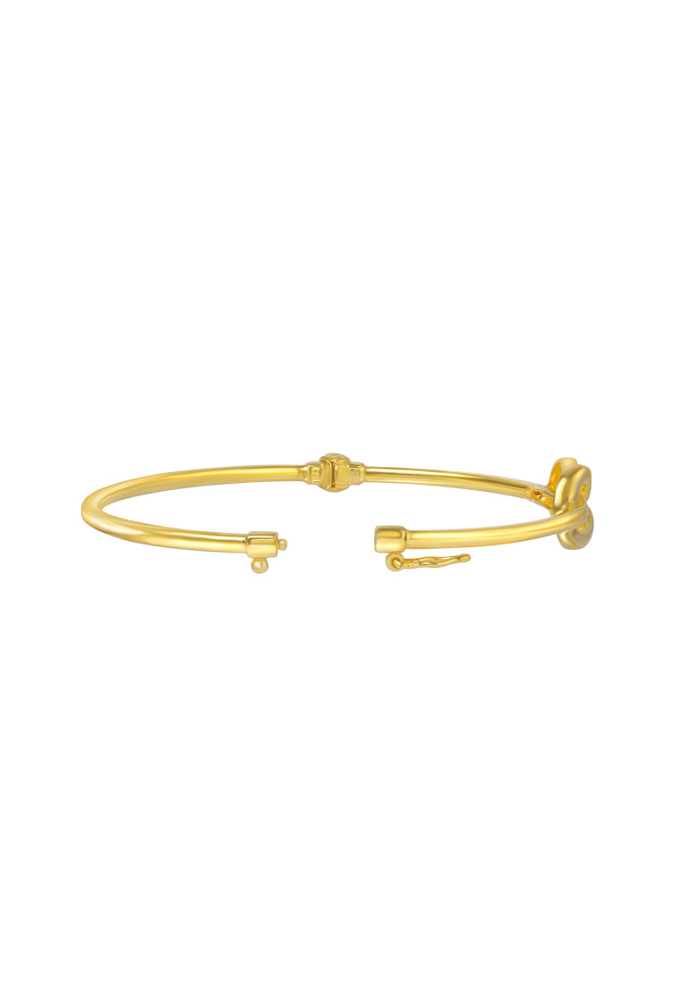 TOMEI Infinity Bangle, Yellow Gold 916