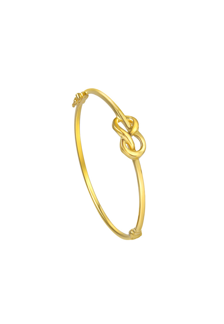 TOMEI Infinity Bangle, Yellow Gold 916