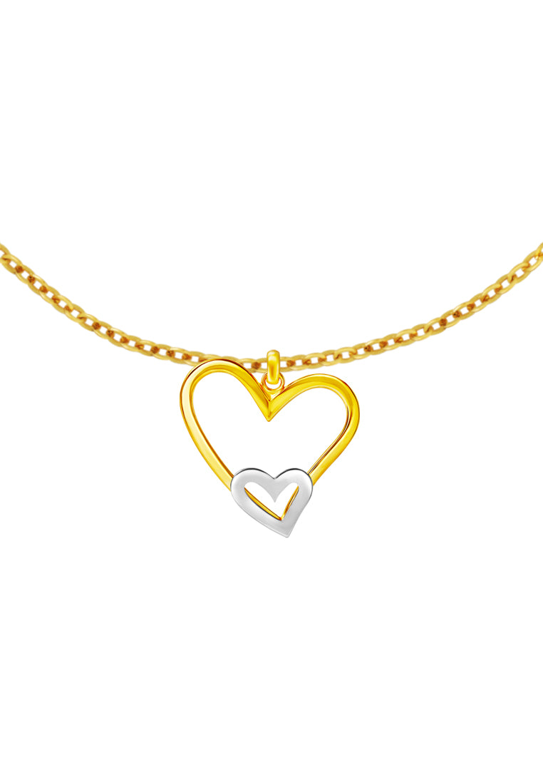 TOMEI Lusso Italia Love On Love Pendant, Yellow Gold 916