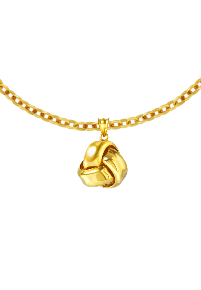 TOMEI Lusso Italia Knot Pendant, Yellow Gold 916